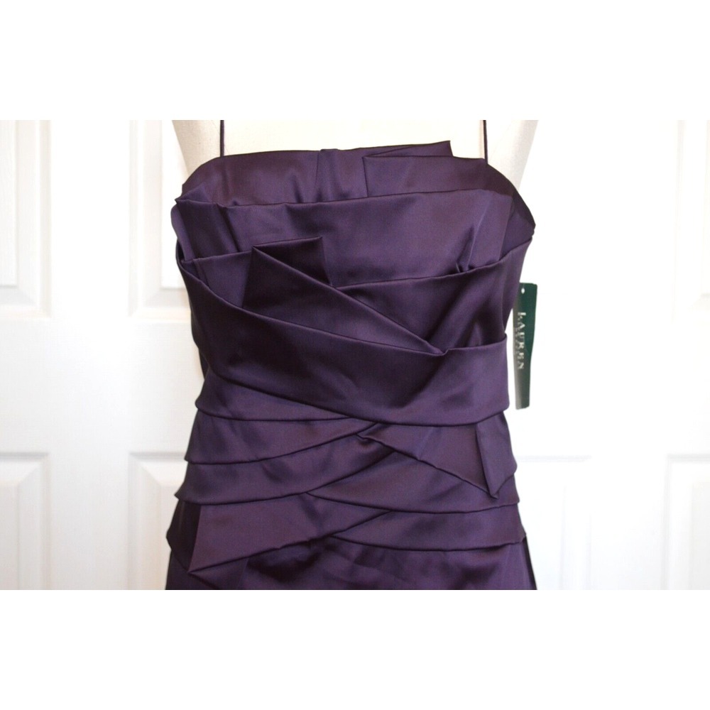 Nwt's Lauren Ralph Lauren Essentials‎ Dress Women's 12 Deep Purple (Raisin)
